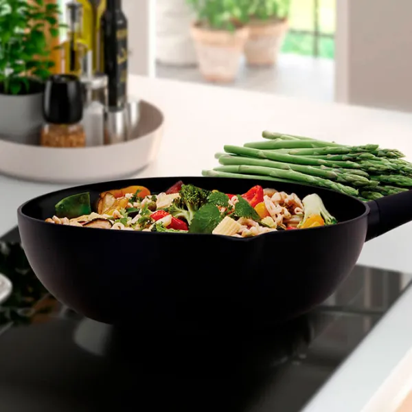 Tigaie Maestro Mr-1217-28 Wok / 28 cm / Black photo 3 Tigaie Maestro Mr-1217-28 Wok / 28 cm / Black photo 3