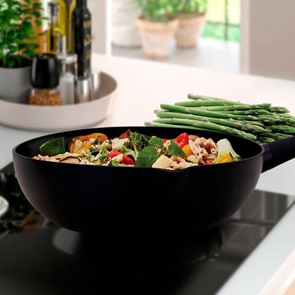 Tigaie Maestro Mr-1217-28 Wok / 28 cm / Black photo 3 Tigaie Maestro Mr-1217-28 Wok / 28 cm / Black photo 3