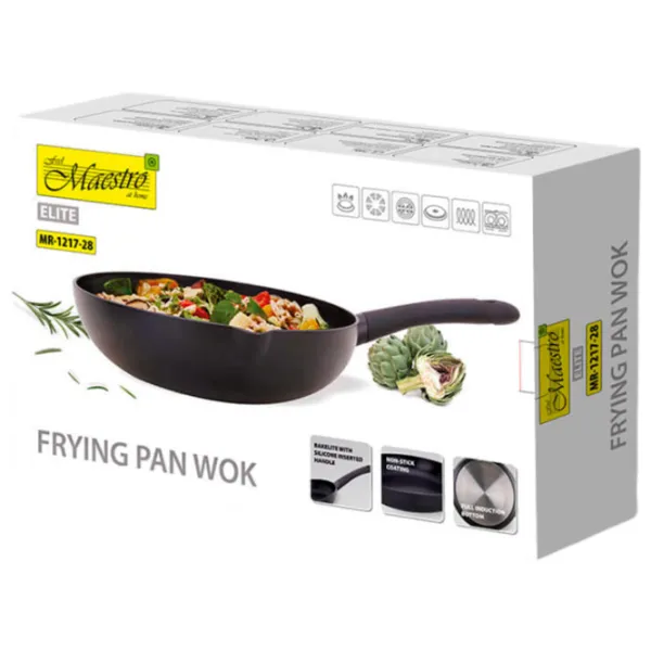 Tigaie Maestro Mr-1217-28 Wok / 28 cm / Black photo 4 Tigaie Maestro Mr-1217-28 Wok / 28 cm / Black photo 4