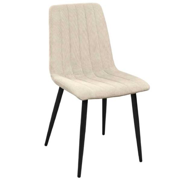 Scaun de bucătărie DecoPrim DC-90 Velvet/ Beige Black photo 1 Scaun de bucătărie DecoPrim DC-90 Velvet/ Beige Black photo 1