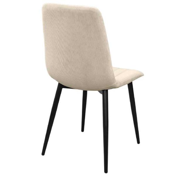 Scaun de bucătărie DecoPrim DC-90 Velvet/ Beige Black photo 4 Scaun de bucătărie DecoPrim DC-90 Velvet/ Beige Black photo 4