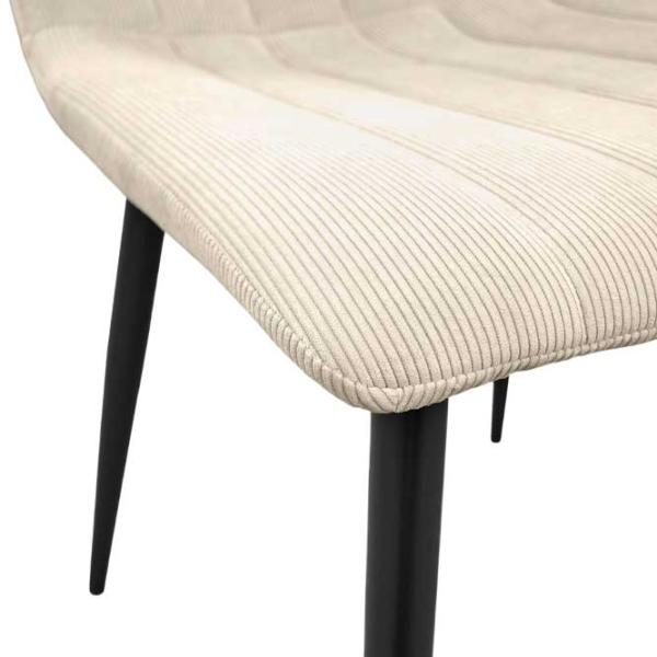 Scaun de bucătărie DecoPrim DC-90 Velvet/ Beige Black photo 5 Scaun de bucătărie DecoPrim DC-90 Velvet/ Beige Black photo 5