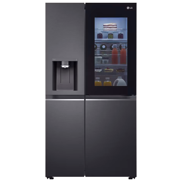 Frigider LG GSXV91MCAE InstaView Side by Side 635 l / 179 cm / Black photo 1