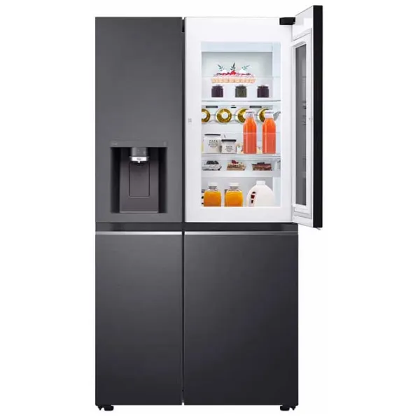 Frigider LG GSXV91MCAE InstaView Side by Side 635 l / 179 cm / Black photo 2