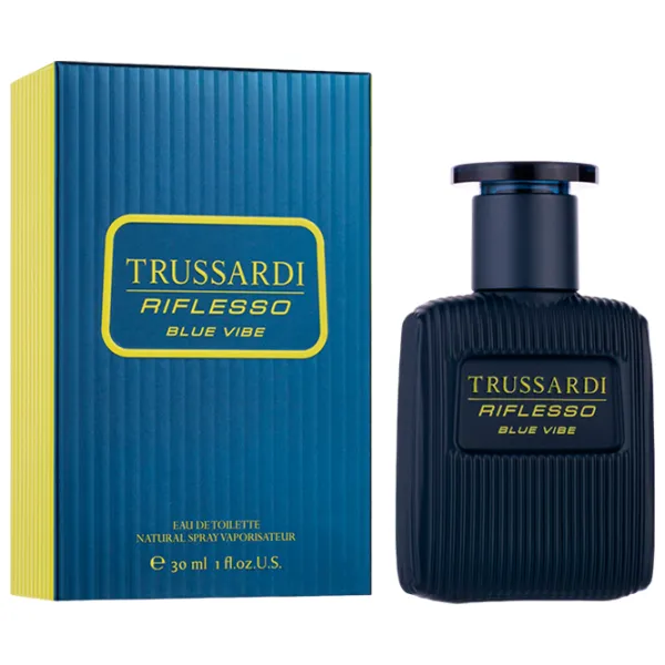 Парфюм для мужчин Trussardi RIFLESSO BLUE VIBE Туалетная вода / Кожаные photo 1 Парфюм для мужчин Trussardi RIFLESSO BLUE VIBE Туалетная вода / Кожаные photo 1