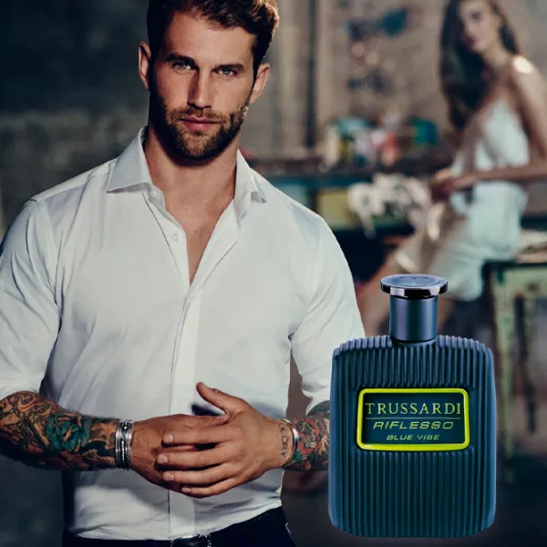 Парфюм для мужчин Trussardi RIFLESSO BLUE VIBE Туалетная вода / Кожаные photo 4 Парфюм для мужчин Trussardi RIFLESSO BLUE VIBE Туалетная вода / Кожаные photo 4