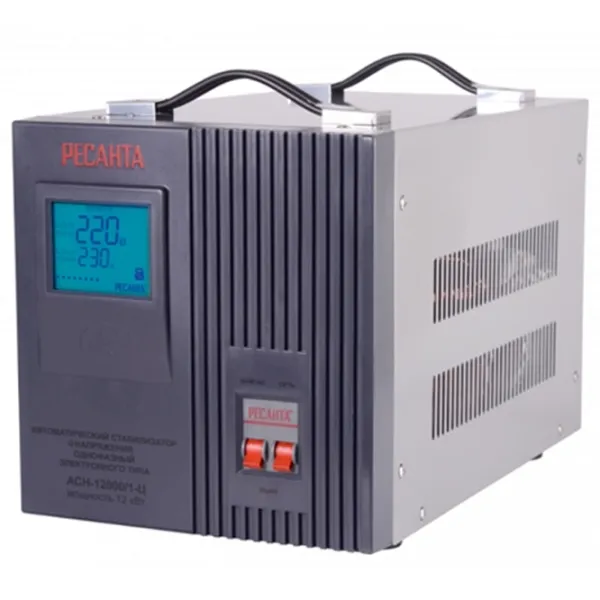 Stabilizator de tensiune Resanta ACH-12000/1-Ц  Releu / 12 kW photo 1