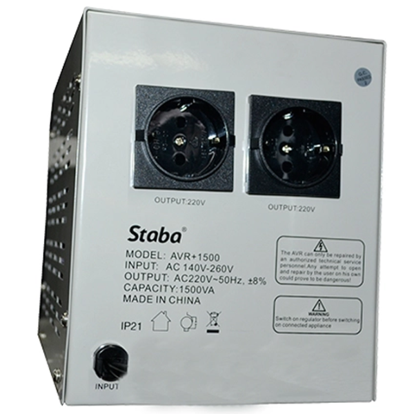 Стабилизатор напряжения Staba AVR+1500 Реле / 0.9 kв photo 2
