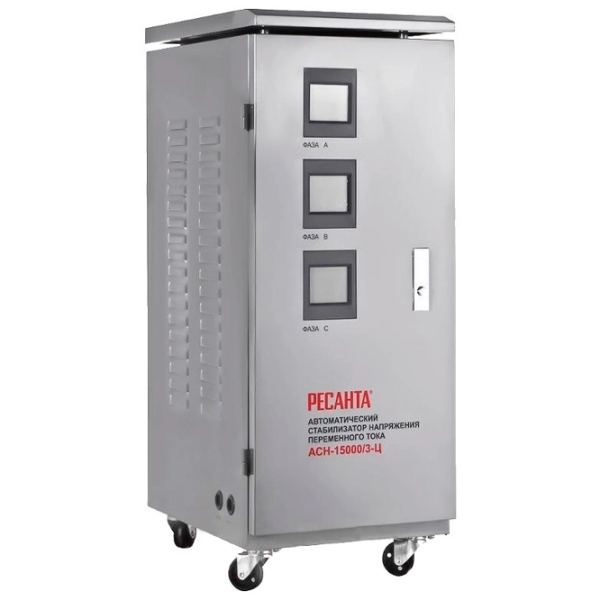 Stabilizator de tensiune Resanta ACH-1500/3-Ц  Releu / 15 kW photo 1