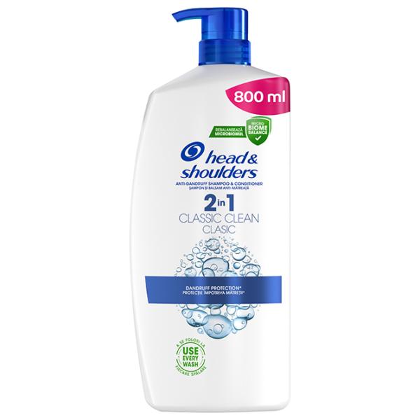 Шампунь Head & Shoulders Classic Clean Pump 2in1 800 мл photo 1 Шампунь Head & Shoulders Classic Clean Pump 2in1 800 мл photo 1