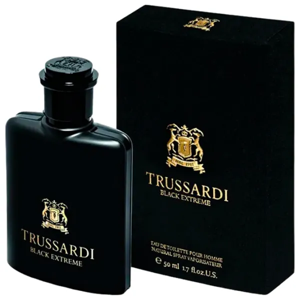 Parfum pentru bărbați Trussardi BLACK EXTREME Apă de toaletă / Rafinate photo 1