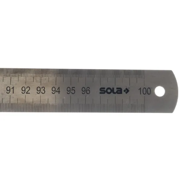 Riglă Sola LSB1000 1000 mm Dreptunghiular / Oțel inoxidabil photo 2
