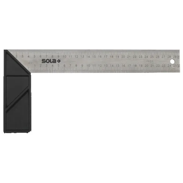 Echer Sola SRK250 250 mm Dreptunghiular / Aluminiu photo 1