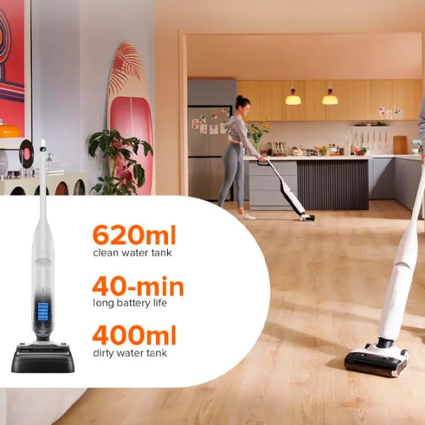 Aspirator vertical Roborock Wet and Dry Flexi Lite 240 W / Black White photo 11