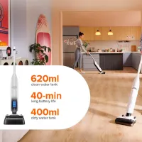 Aspirator vertical Roborock Wet and Dry Flexi Lite 240 W / Black White photo 11
