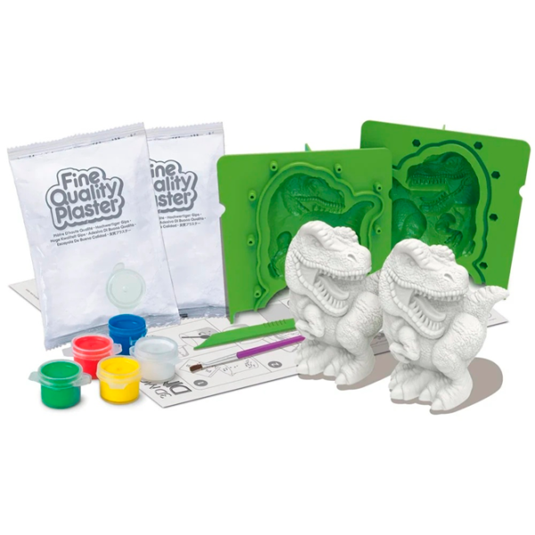 Set de creație 4M 3D Mould & Paint Dinosaurs 00-04777 6+ / Multicolor Multicolor photo 3