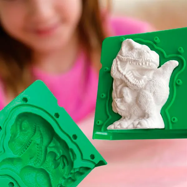 Set de creație 4M 3D Mould & Paint Dinosaurs 00-04777 6+ / Multicolor Multicolor photo 6
