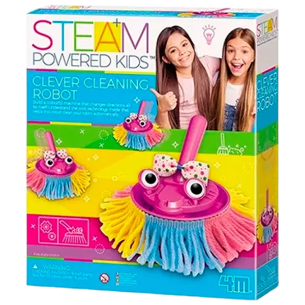 Set de creație 4M Steam Powered Kids Clever cleaning robot 00-04908 3+ / Multicolor Multicolor photo 1
