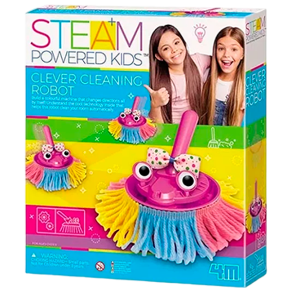 Set de creație 4M Steam Powered Kids Clever cleaning robot 00-04908 3+ / Multicolor Multicolor photo 1