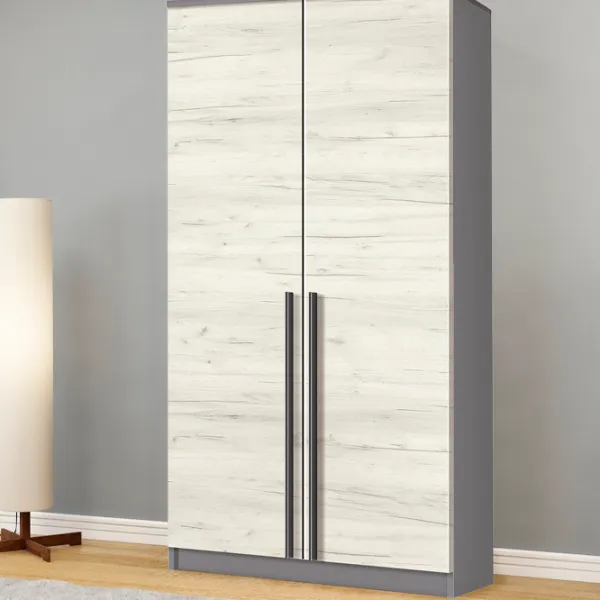 Шкаф Modern Kenon 100 x 50см x 210 / ДСП / Серый photo 2