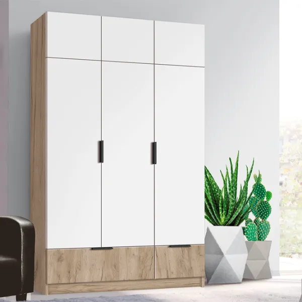 Шкаф Modern Komfort 135 x 52см x 240 / ДСП / Дуб крафт серый photo 2