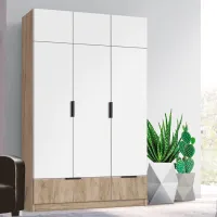 Dulap Modern Komfort 135 x 52 x 240 / DSP / Stejar craft gri photo 2