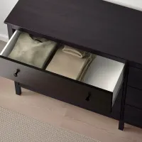 Comodă Ikea Koppang 83 x 172 x 44 / MDF / Negru-maro photo 2
