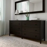 Comodă Ikea Koppang 83 x 172 x 44 / MDF / Negru-maro photo 4