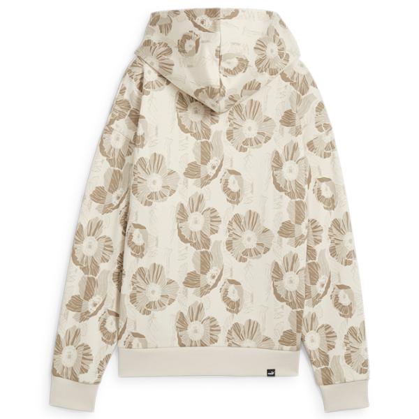Hanorac pentru femei Puma Ess+ Class Act Aop Hoodie Fl Toamnă - iarnă / Beige photo 2
