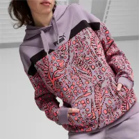 Толстовка для женщин Puma Power Hypernatural Aop Hoodie Fl Всесезонные / Фиолетовый photo 3