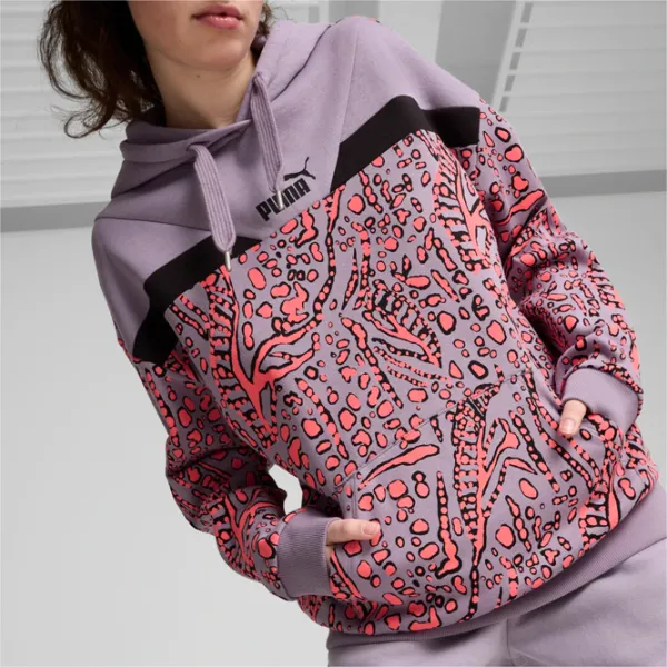 Hanorac pentru femei Puma Power Hypernatural Aop Hoodie Fl All-season / Violet photo 3 Hanorac pentru femei Puma Power Hypernatural Aop Hoodie Fl All-season / Violet photo 3