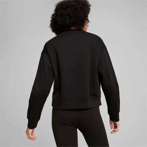 Hanorac pentru femei Puma Squad Crew Fl Toamnă - iarnă / Black photo 4