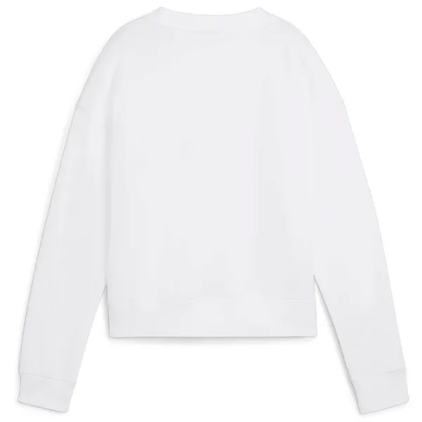 Hanorac pentru femei Puma Squad Crew Fl Toamnă - iarnă / White photo 2
