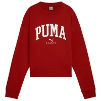 Hanorac pentru femei Puma Squad Crew Fl Toamnă - iarnă / Red