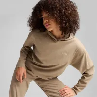 Hanorac pentru femei Puma Ess Elevated Hoodie All-season / Beige photo 5