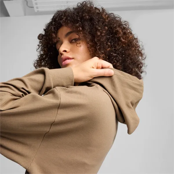 Толстовка для женщин Puma Ess Elevated Hoodie Всесезонные / Бежевый photo 4