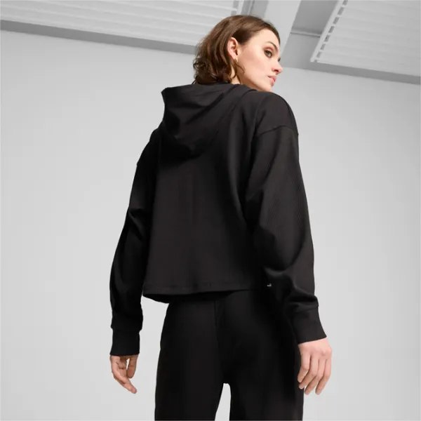 Hanorac pentru femei Puma Ess Elevated Hoodie All-season / Black photo 4
