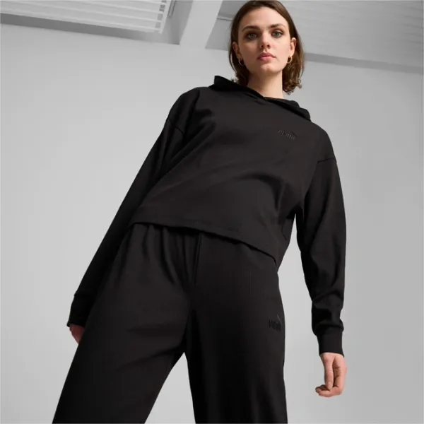 Hanorac pentru femei Puma Ess Elevated Hoodie All-season / Black photo 2 Hanorac pentru femei Puma Ess Elevated Hoodie All-season / Black photo 2
