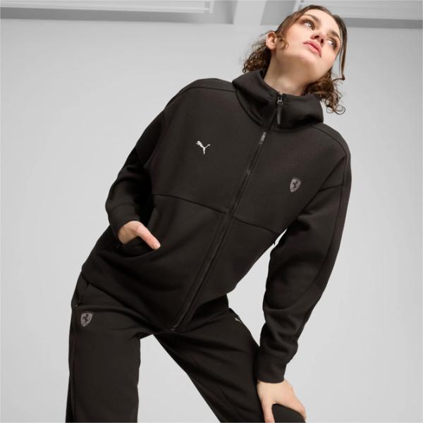 Hanorac pentru femei Puma Ferrari Style Hooded Sweat Jacket Wmn Toamnă - iarnă / Black photo 2
