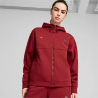 Толстовка для женщин Puma Ferrari Style Hooded Sweat Jacket Wmn Осень - Зима / Красный photo 2