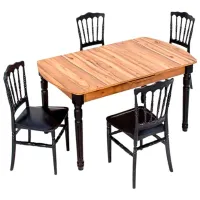 Set masă și scaune Modalife Sofia Miray Pătrată / PAL / Black