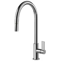 Baterie pentru bucătărie Franke Ambient Extractibil O singură pârghie / pivotantă / Alamă / Crom