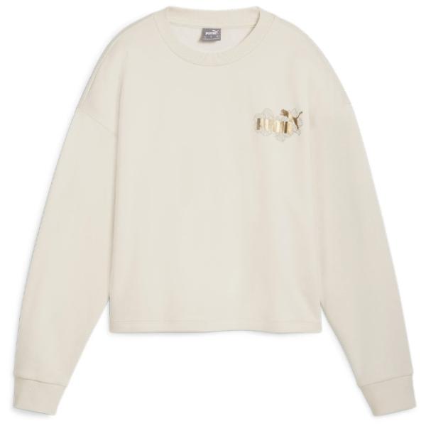Hanorac pentru femei Puma Ess+ Class Act Crew Fl All-season / White photo 1 Hanorac pentru femei Puma Ess+ Class Act Crew Fl All-season / White photo 1