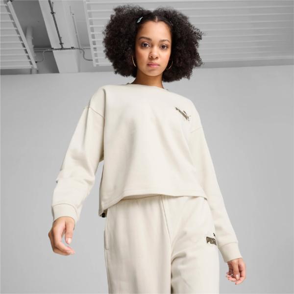 Hanorac pentru femei Puma Ess+ Class Act Crew Fl All-season / White photo 3 Hanorac pentru femei Puma Ess+ Class Act Crew Fl All-season / White photo 3
