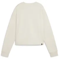 Hanorac pentru femei Puma Ess+ Class Act Crew Fl All-season / White photo 2