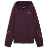 Hanorac pentru femei Puma Motion Hoodie Fl All-season / Bordo