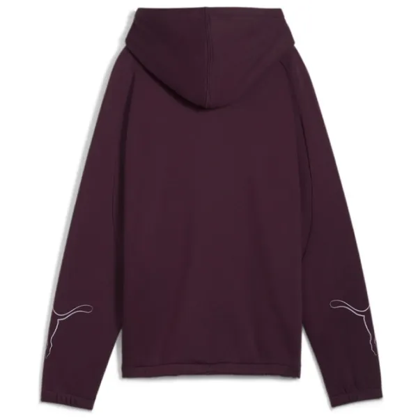 Hanorac pentru femei Puma Motion Hoodie Fl All-season / Bordo photo 3