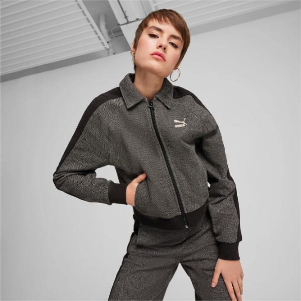 Hanorac pentru femei Puma T7 Track Jacket Toamnă - iarnă / Gray photo 3