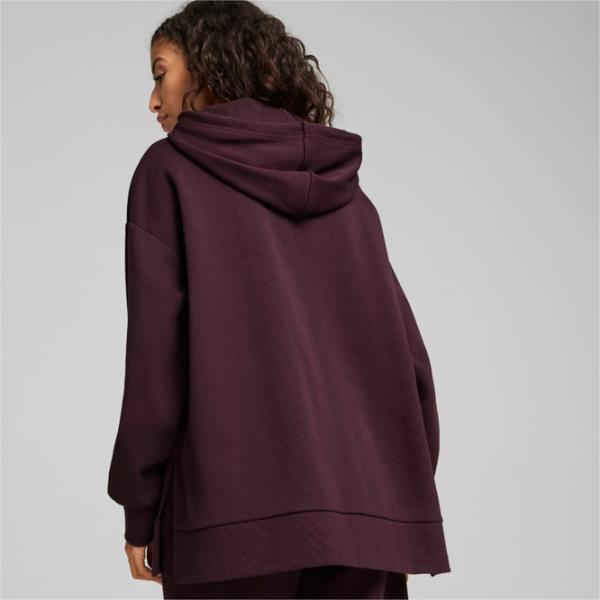 Hanorac pentru femei Puma Classics Oversized Hoodie Dk All-season / Bordo photo 4