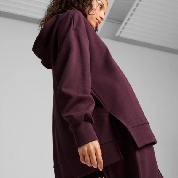Hanorac pentru femei Puma Classics Oversized Hoodie Dk All-season / Bordo photo 5